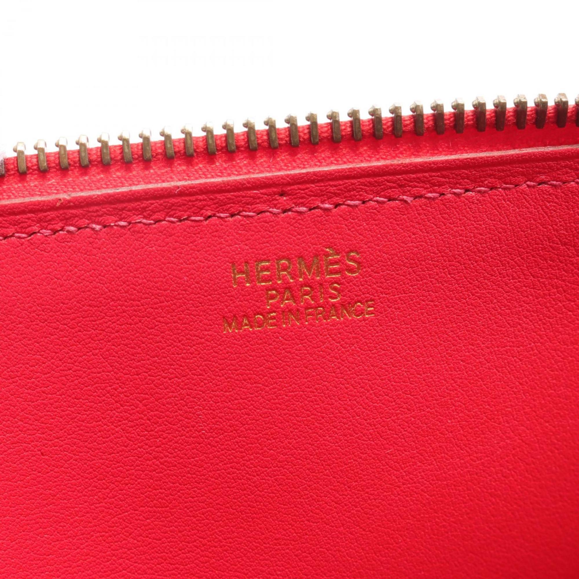 Hermes HERMES Bolide 27 Rouge vif Handbag Bag Veau Gulliver Women's Red