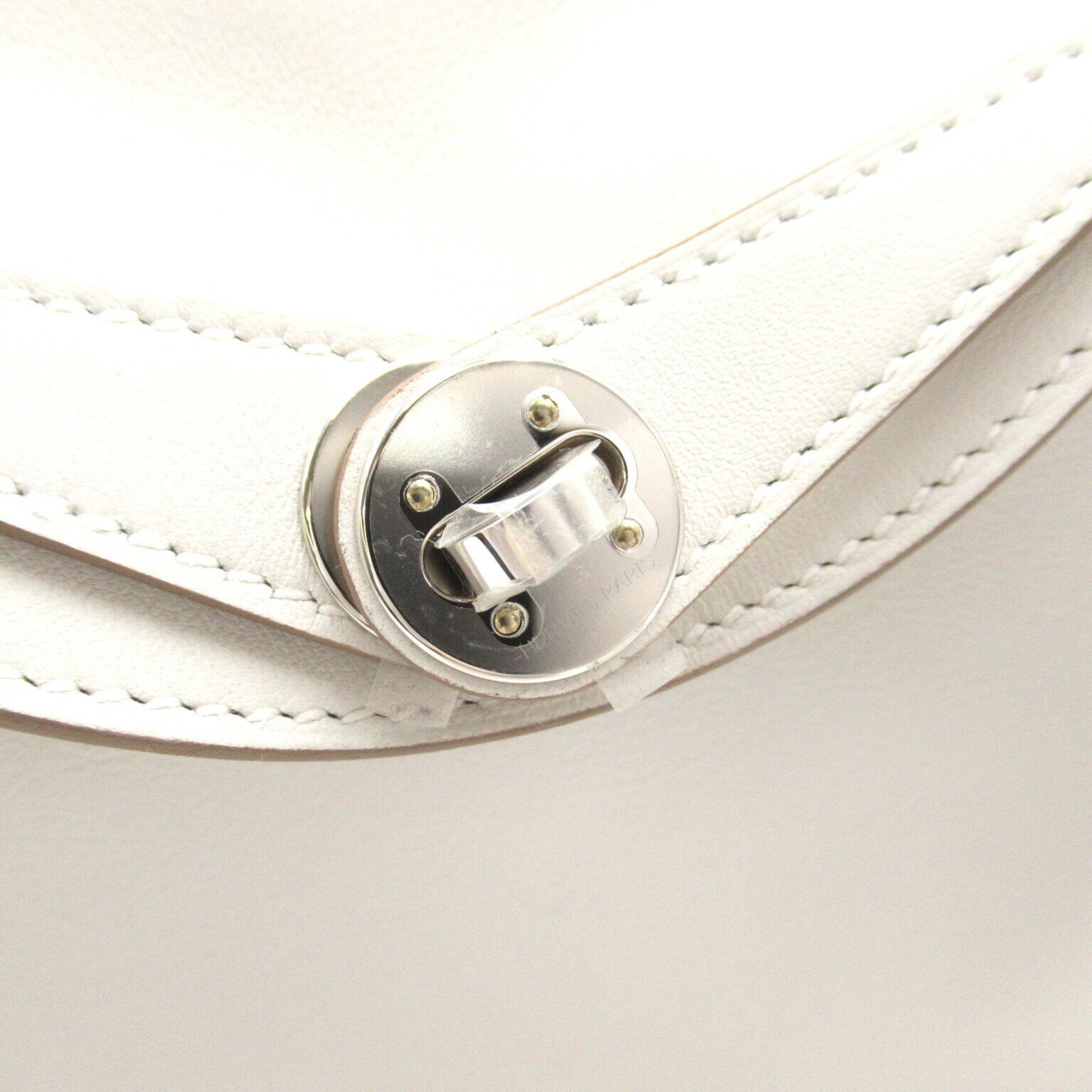 Hermes Lindy Verso 2-way shoulder bag, leather, Swift women's, white