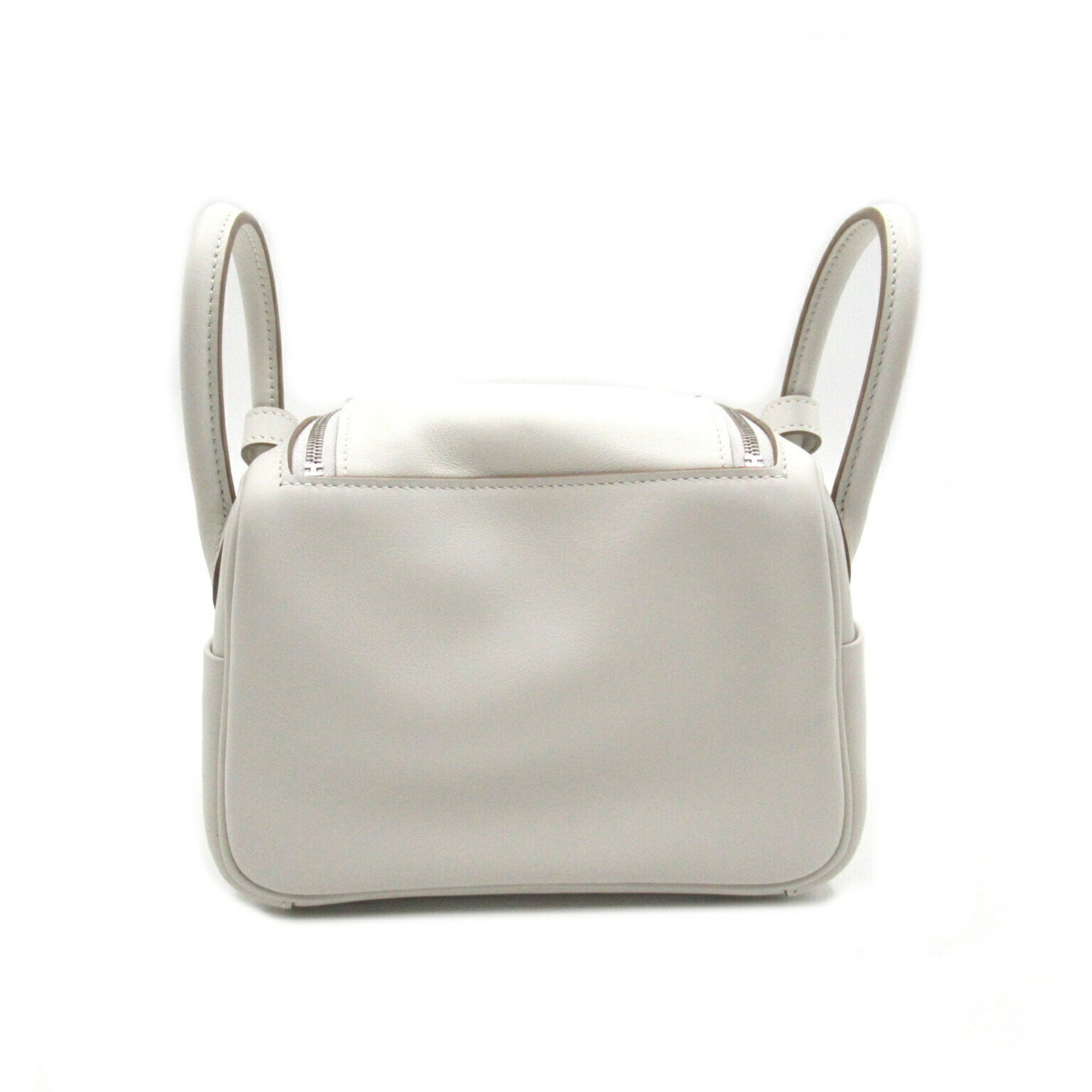 Hermes Lindy Verso 2-way shoulder bag, leather, Swift women's, white