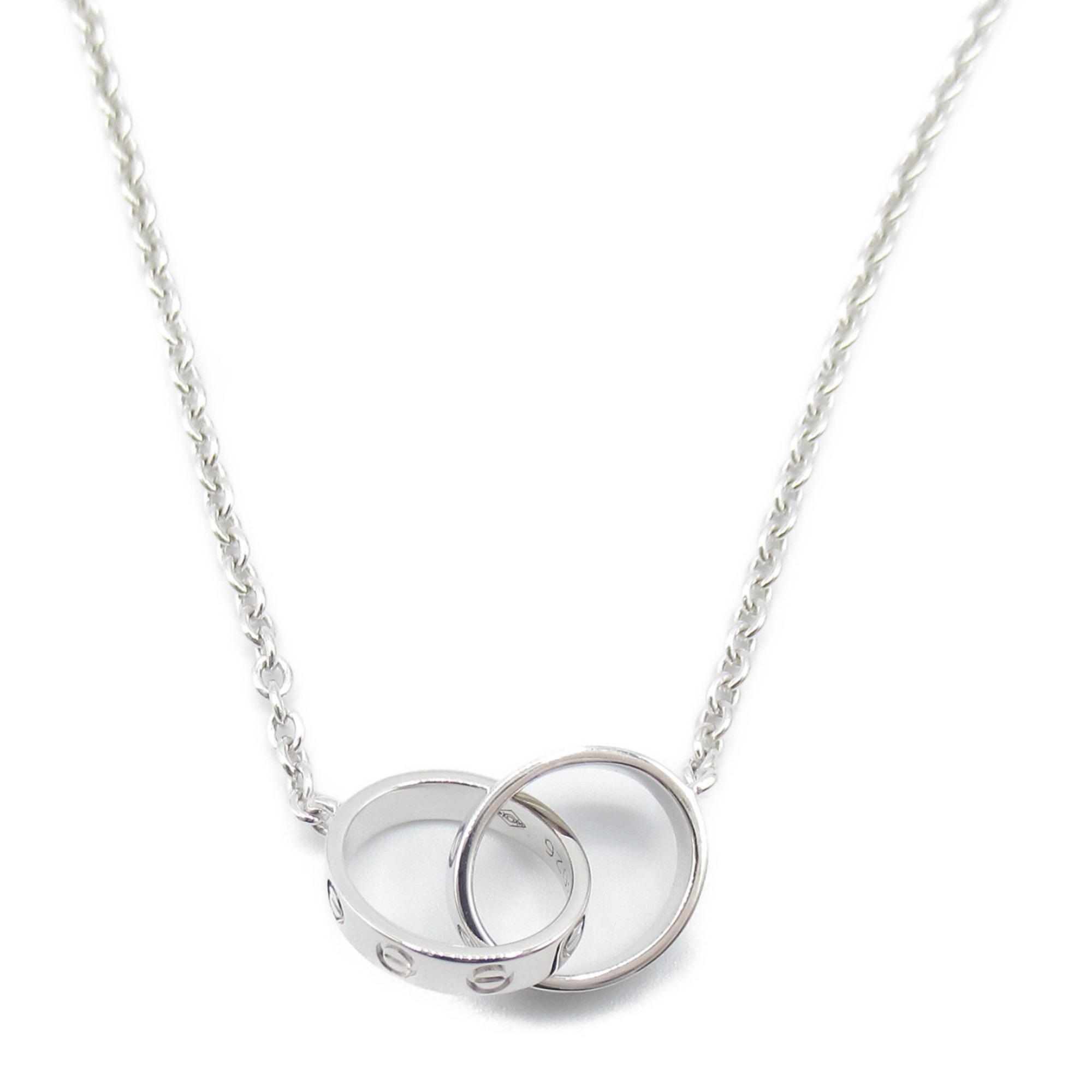 CARTIER Baby Love Necklace K18WG (White Gold) Women's Silver