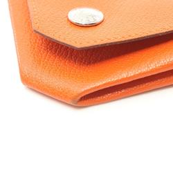 Hermes HERMES Levan Quatre Wallet/Coin Case Wallet Chevre Women's Orange