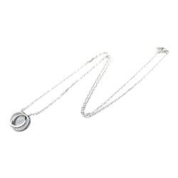 Cartier Baby Love Necklace K18WG (White Gold) Ceramic Diamond Ladies Clear