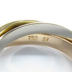 Cartier Trinity Ring, K18 (yellow gold), K18WG (white (pink Ladies, Gold