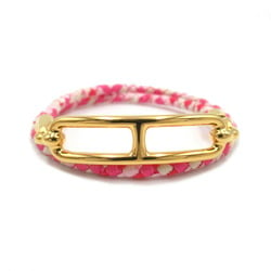 Hermes HERMES Le Ridge de Tour Bracelet GP (Gold Plated) Women's Pink White