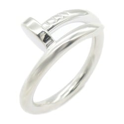 CARTIER Juste un Clou Ring, K18WG (White Gold), Women's, Silver, B4099200