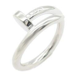 CARTIER Juste un Clou Ring, K18WG (White Gold), Women's, Silver, B4099200