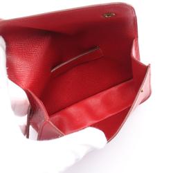 Hermes HERMES Pochette Green Waist Bag Cushvel Ladies Red