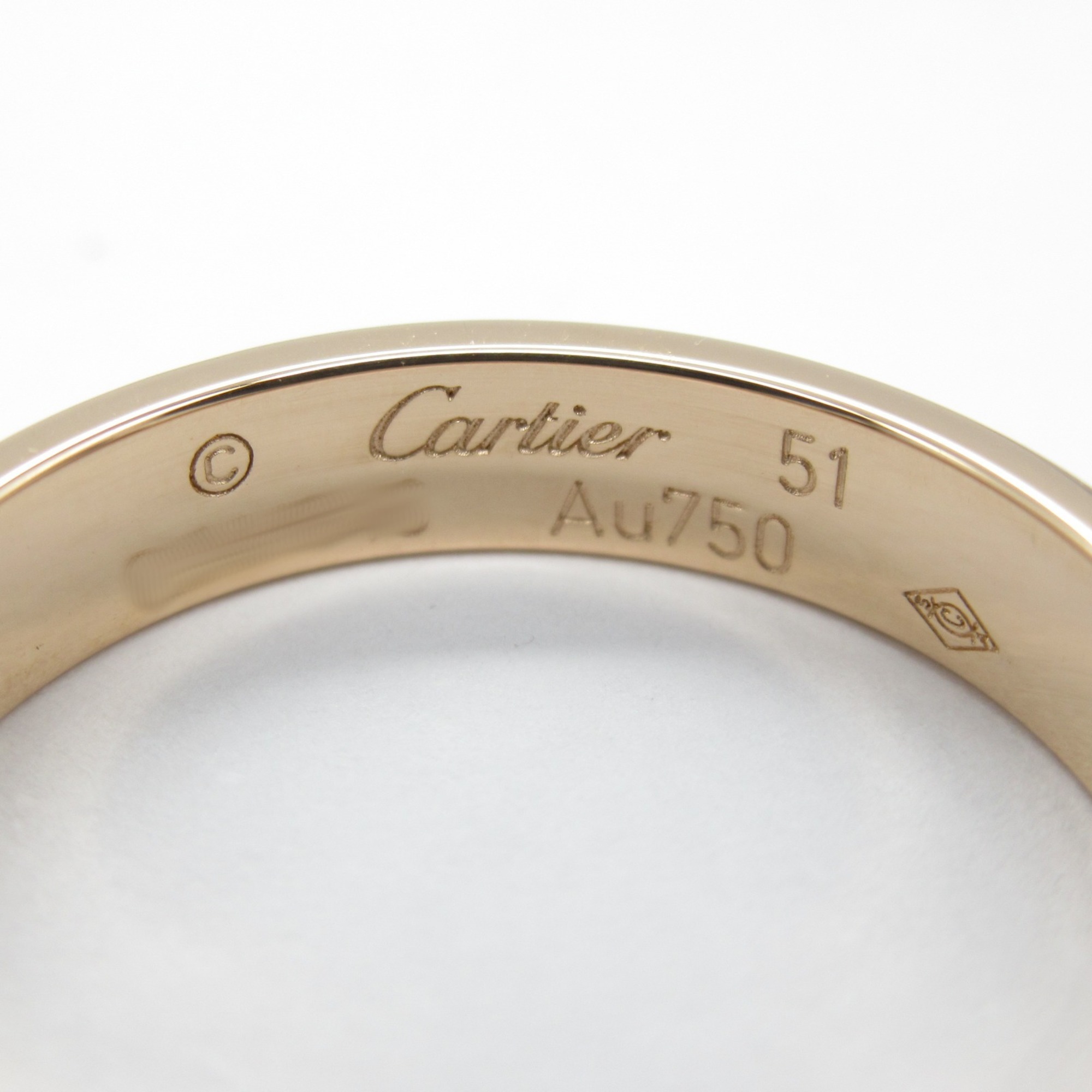 Cartier Love Ring, K18PG (Pink Gold), Men's, Women's, Gold