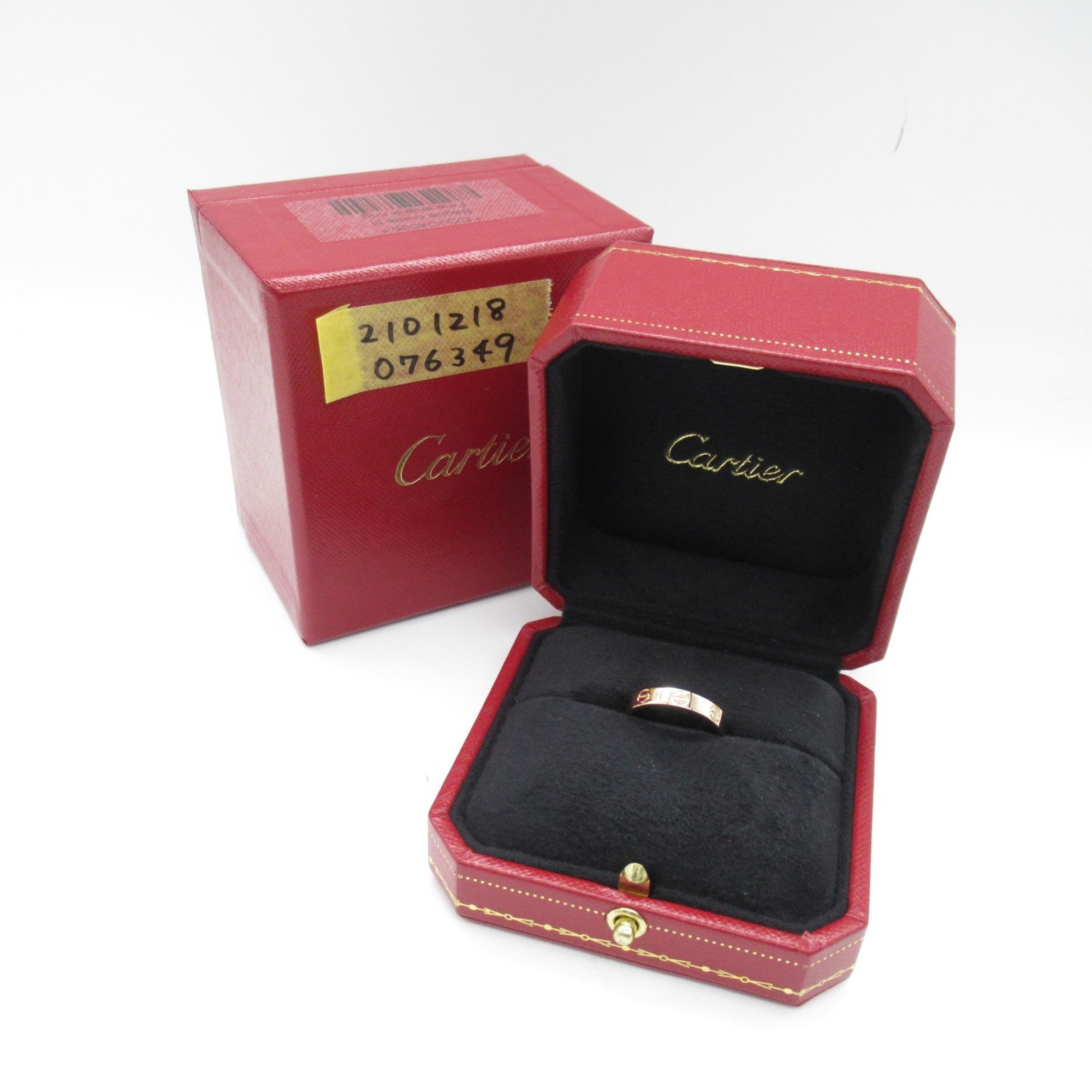 Cartier Love Ring, K18PG (Pink Gold), Men's, Women's, Gold