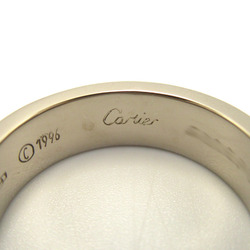 Cartier Love Ring, K18WG (White Gold), Women's, Silver, B4022600