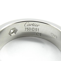 Cartier Love Ring 3PD K18WG (White Gold) Diamond Ladies Clear