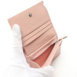 GUCCI GG Marmont Bi-fold Wallet Leather Women's Pink 466492