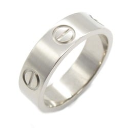 Cartier Love Ring, K18WG (White Gold), Men's, Women's, Gold