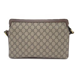 GUCCI Ophidia Shoulder Bag Canvas GG Supreme Women's Beige Brown 523534