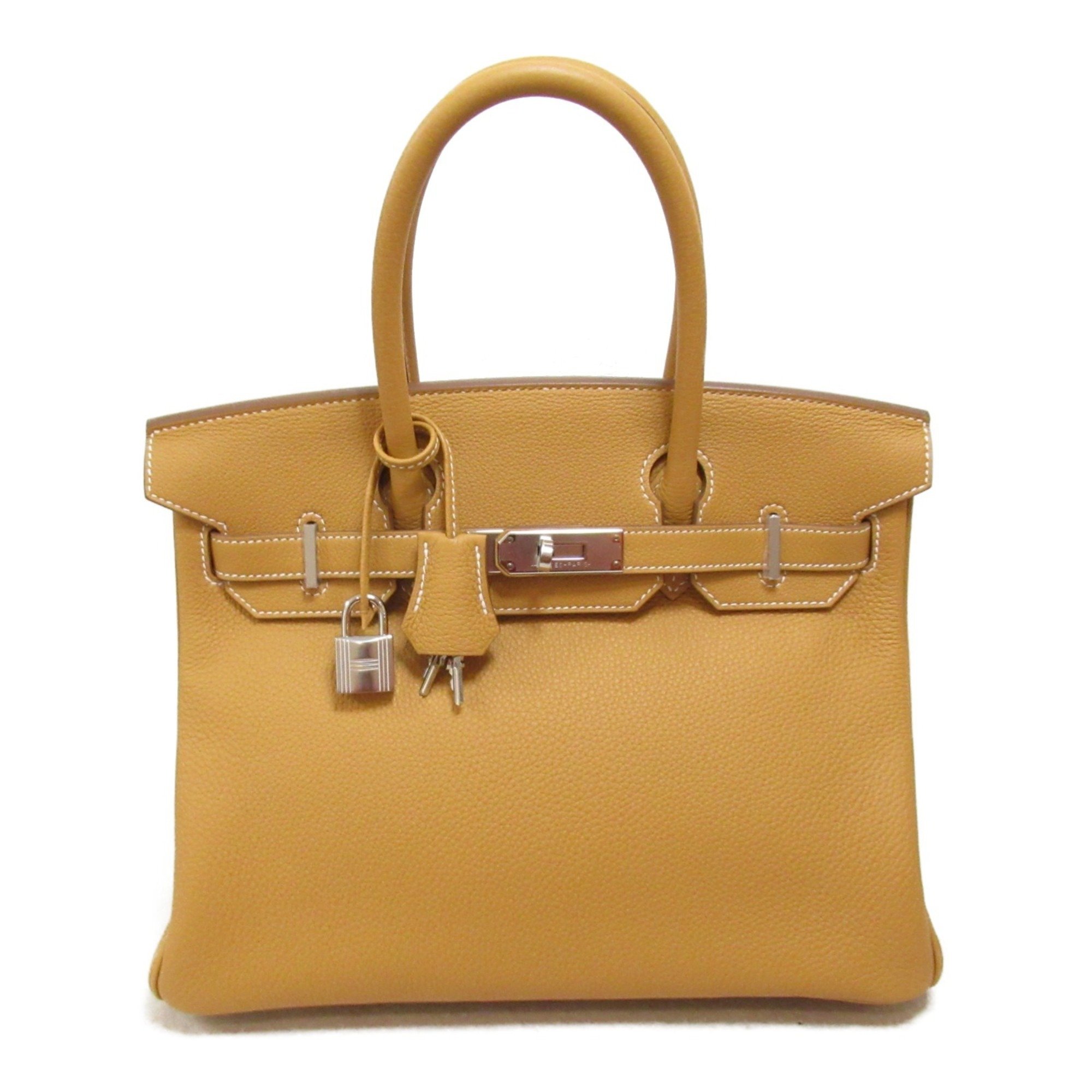 Hermes HERMES Birkin 30 Natural Sub Handbag Bag Leather Togo Women's Brown