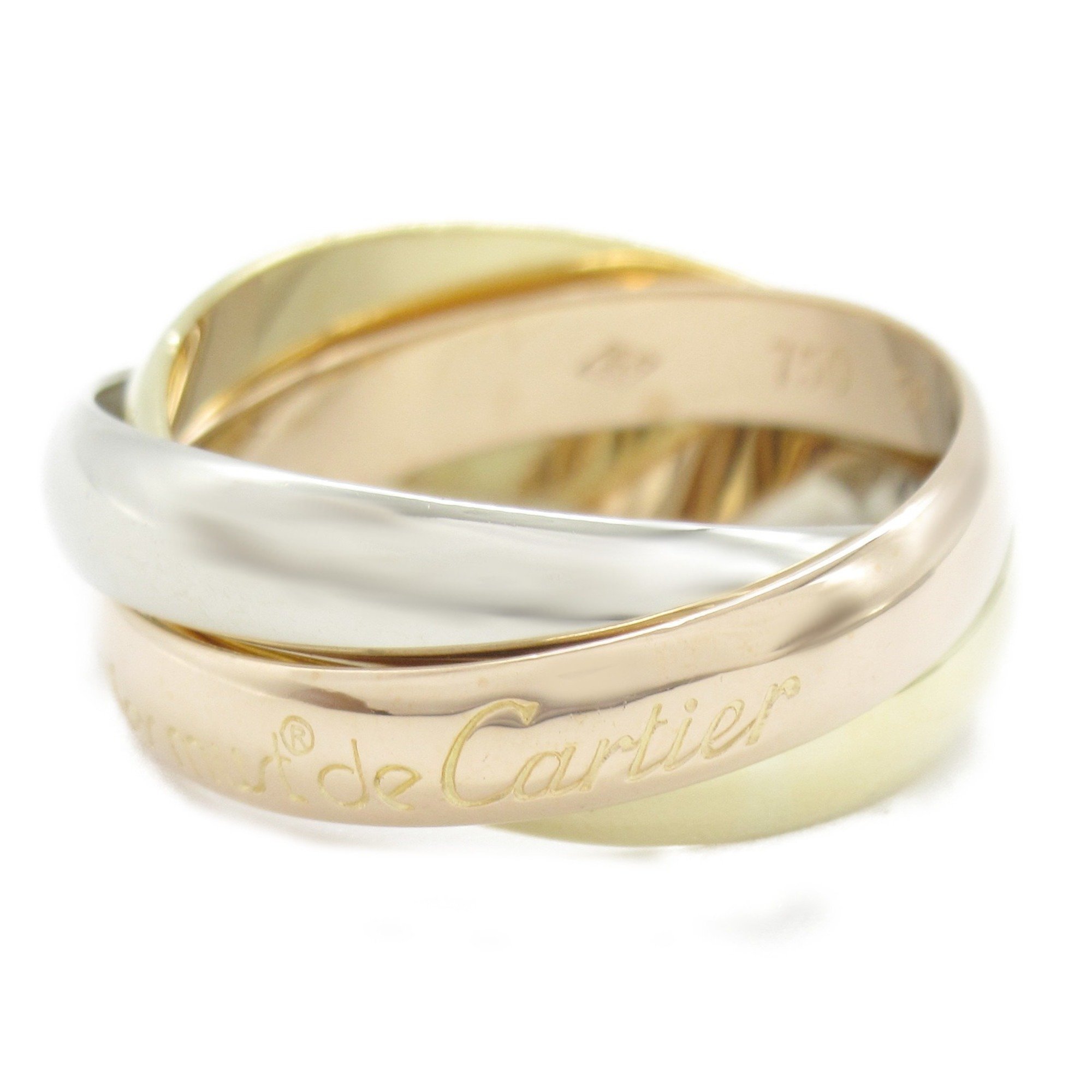 Cartier Trinity Ring, K18 (yellow gold), K18WG (white K18PG (pink Ladies, Gold