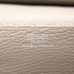 Hermes HERMES Bearn Souffle Verso Bi-fold Long Wallet Leather Chevre Women's Pink