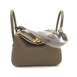 Hermes Lindy 26 handbag, bag, calfskin (cowhide), Taurillon Clemence, women's, grey