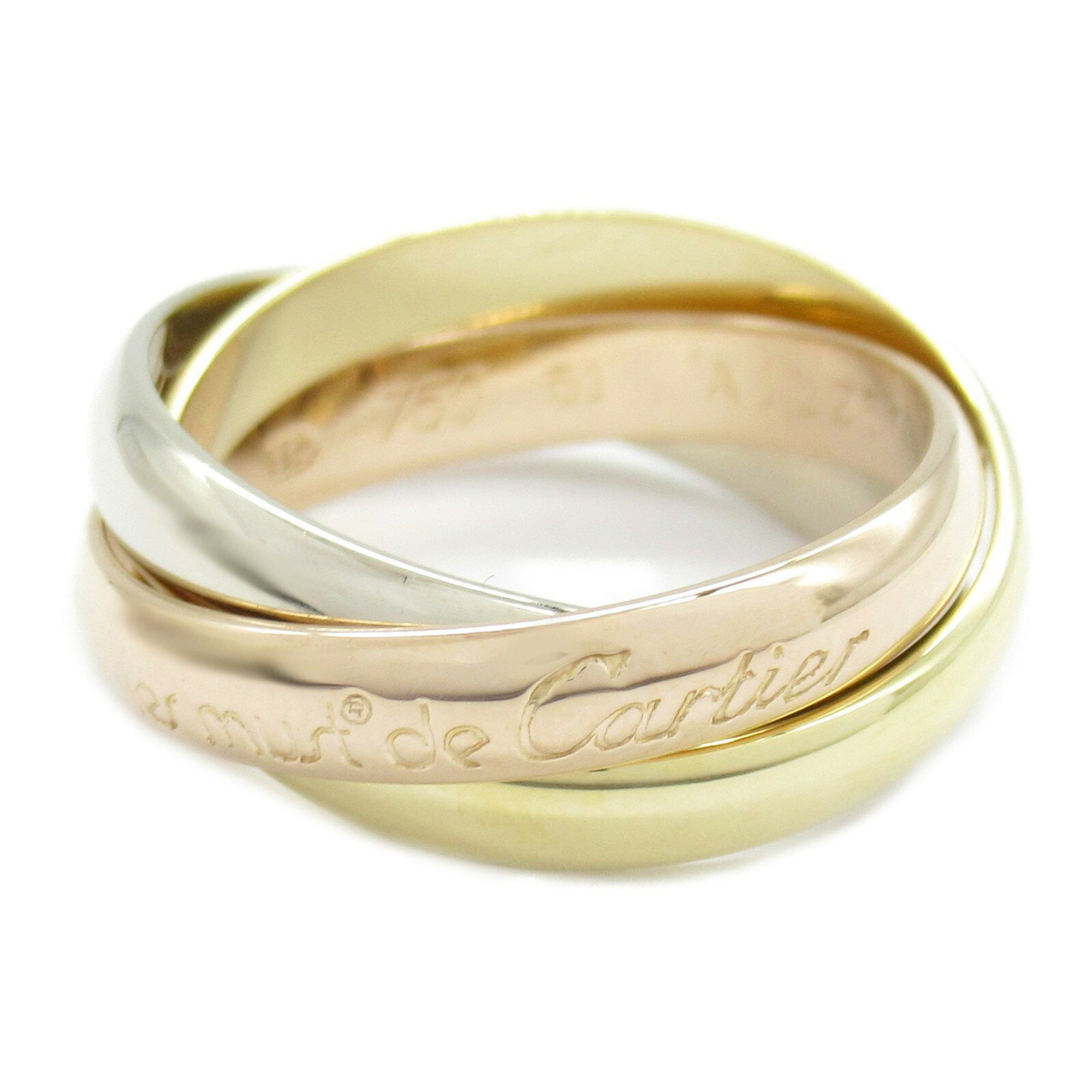 Cartier Trinity Ring, K18 (yellow gold), K18WG (white K18PG (pink Ladies, Gold