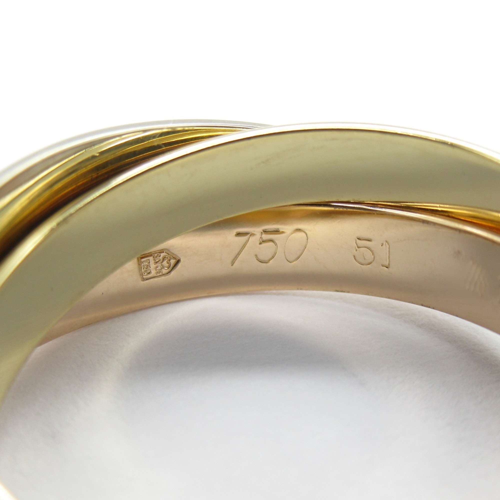 Cartier Trinity Ring, K18 (yellow gold), K18WG (white K18PG (pink Ladies, Gold