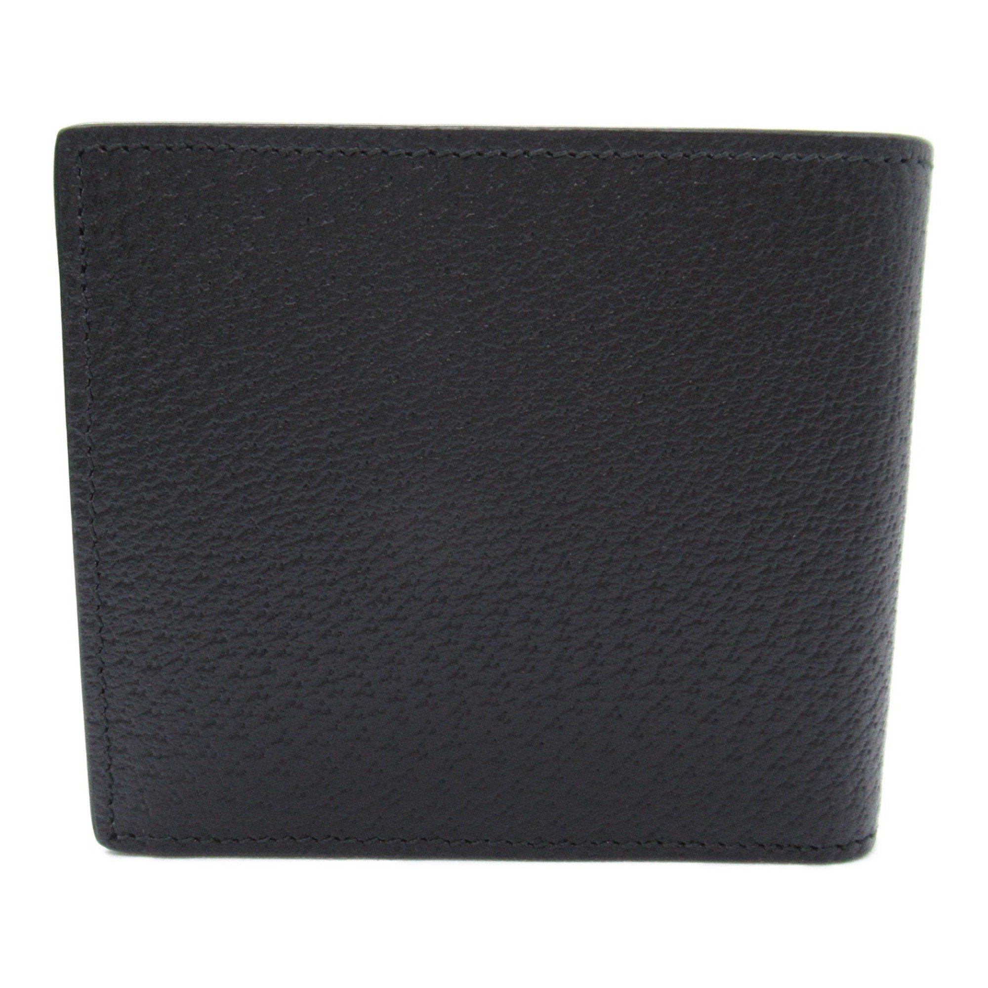 Gucci GUCCI Bi-fold wallet Leather Men's Black 734998DJ20N1000