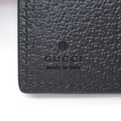 Gucci GUCCI Bi-fold wallet Leather Men's Black 734998DJ20N1000