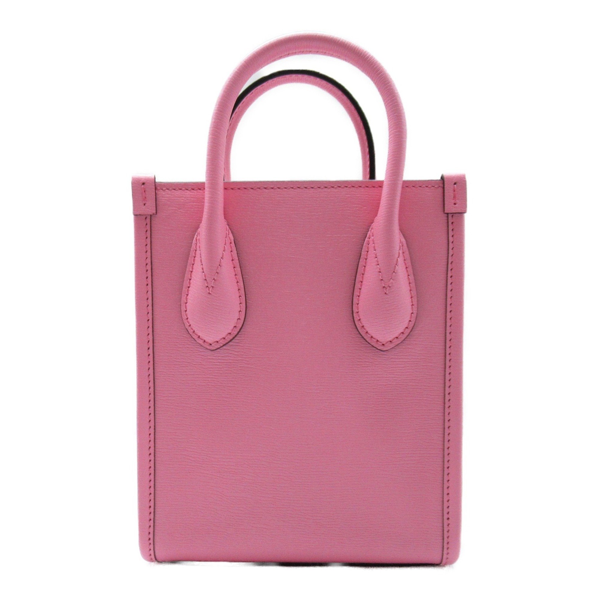 GUCCI 2Way Hand Bag, Leather, Women's, Pink, 671623