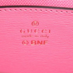 GUCCI 2Way Hand Bag, Leather, Women's, Pink, 671623