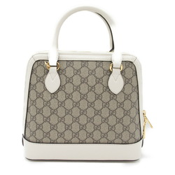 GUCCI 2way shoulder bag Bag Leather Coated canvas Women's Beige White 621220