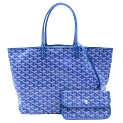 GOYARD Saint Louis PM Tote Bag, Coated Canvas, Men's, Women's, Blue