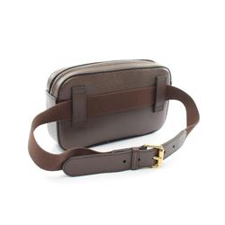 Gucci Bum Bag Belt Waist Body Leather Men Women Brown Multicolor 602695