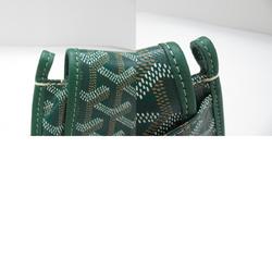 GOYARD Plume Pouch Wallet Shoulder Bag Coated Canvas Women's Green