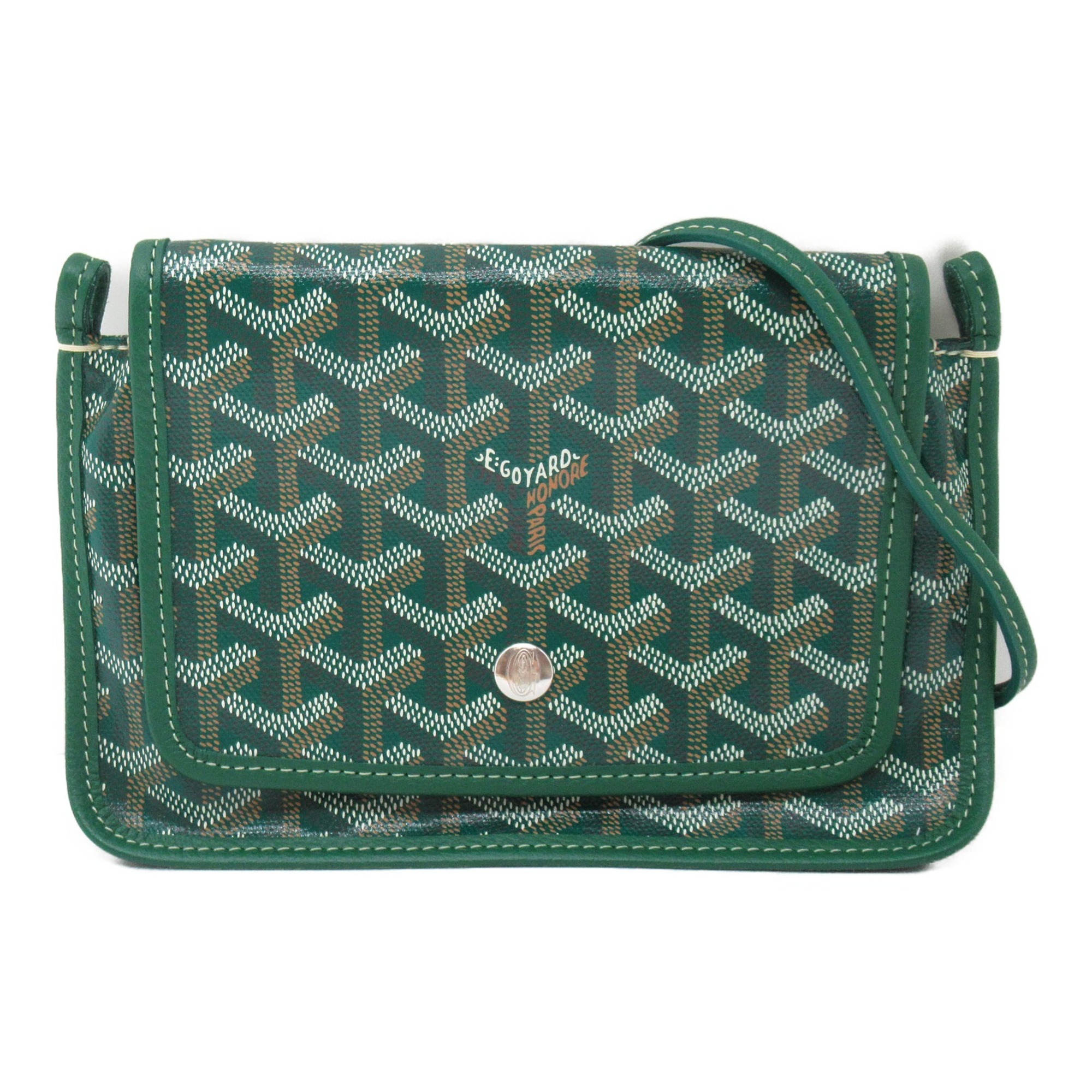 GOYARD Plume Pouch Wallet Shoulder Bag Coated Canvas Women's Green