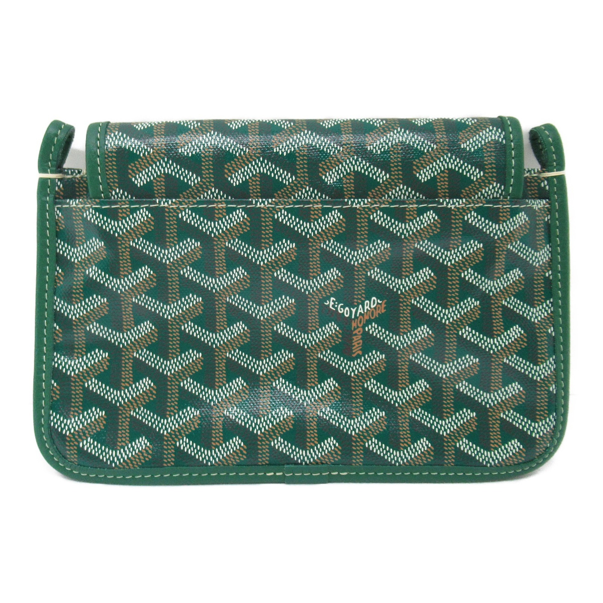 GOYARD Plume Pouch Wallet Shoulder Bag Coated Canvas Women's Green