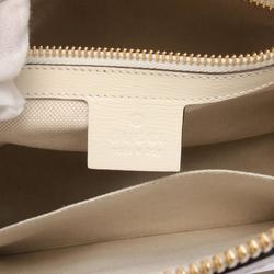 GUCCI Horsebit 1955 Handbag Bag Coated Canvas Leather Women's Beige Brown White 621220