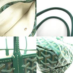 GOYARD Saint Louis PM Tote Bag, Coated Canvas, Women's, Green