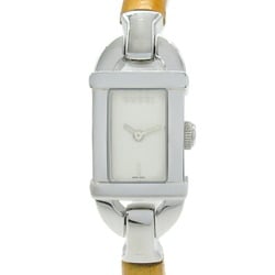 Gucci Bangle Watch Stainless Steel Ladies Ivory 6800L