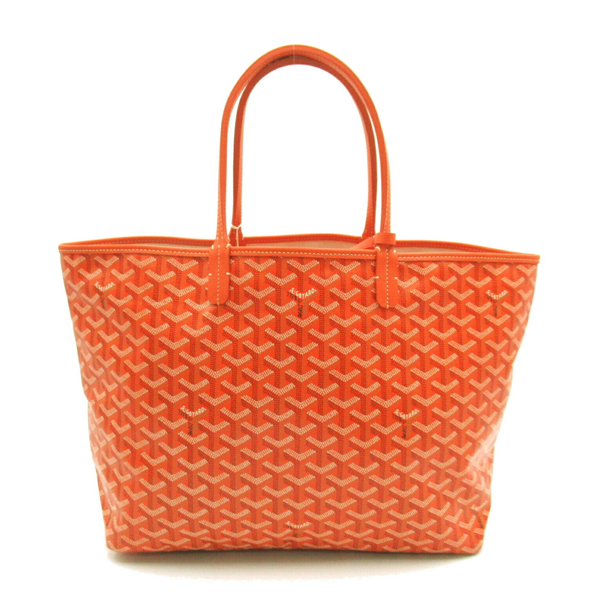 GOYARD Saint Louis PM Tote Bag, Coated Canvas, Women's, Orange