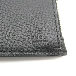 GUCCI Bi-fold wallet Leather Men's Women's Black 795292