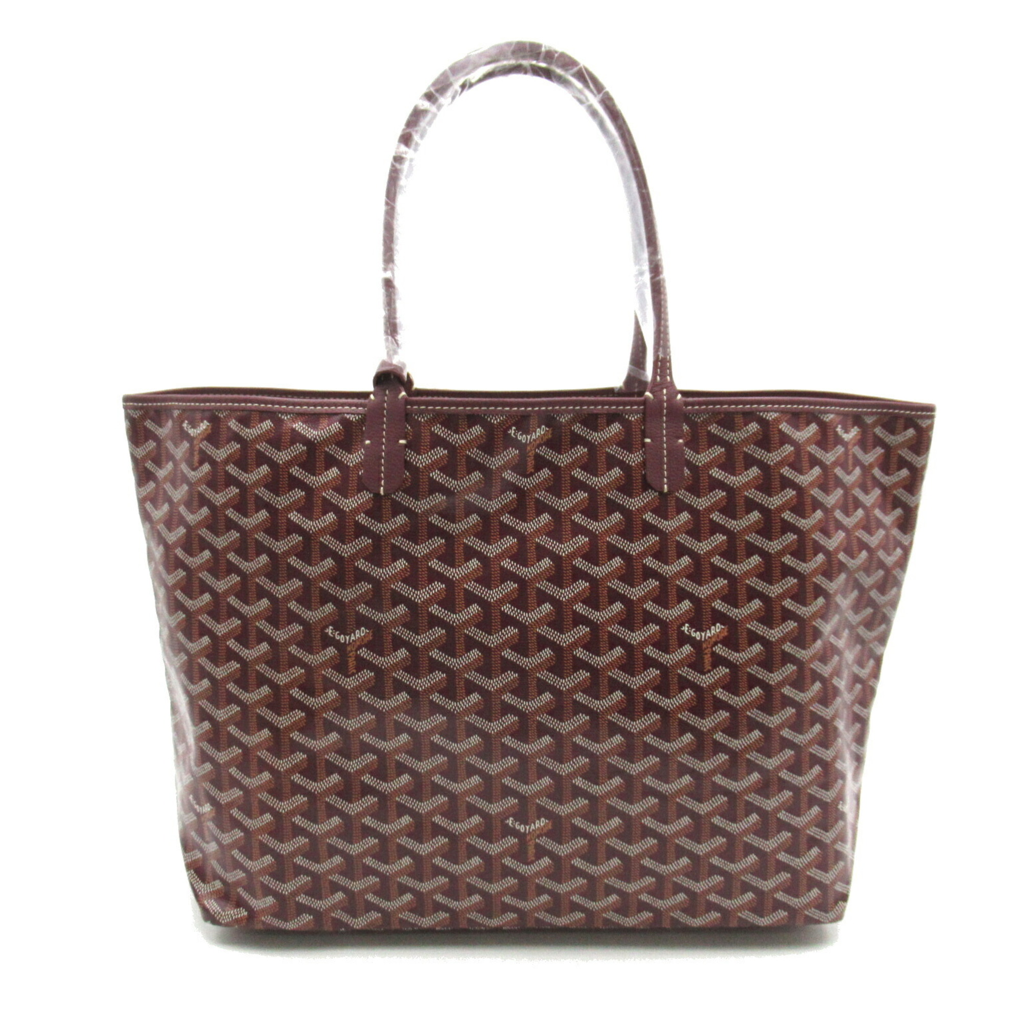 GOYARD Saint Louis PM Tote Bag, Coated Canvas, Women's, Bordeaux