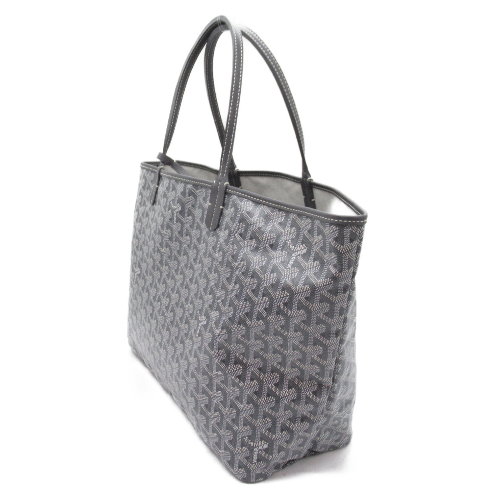 GOYARD Saint Louis PM Bag Canvas Coated Women's Grey