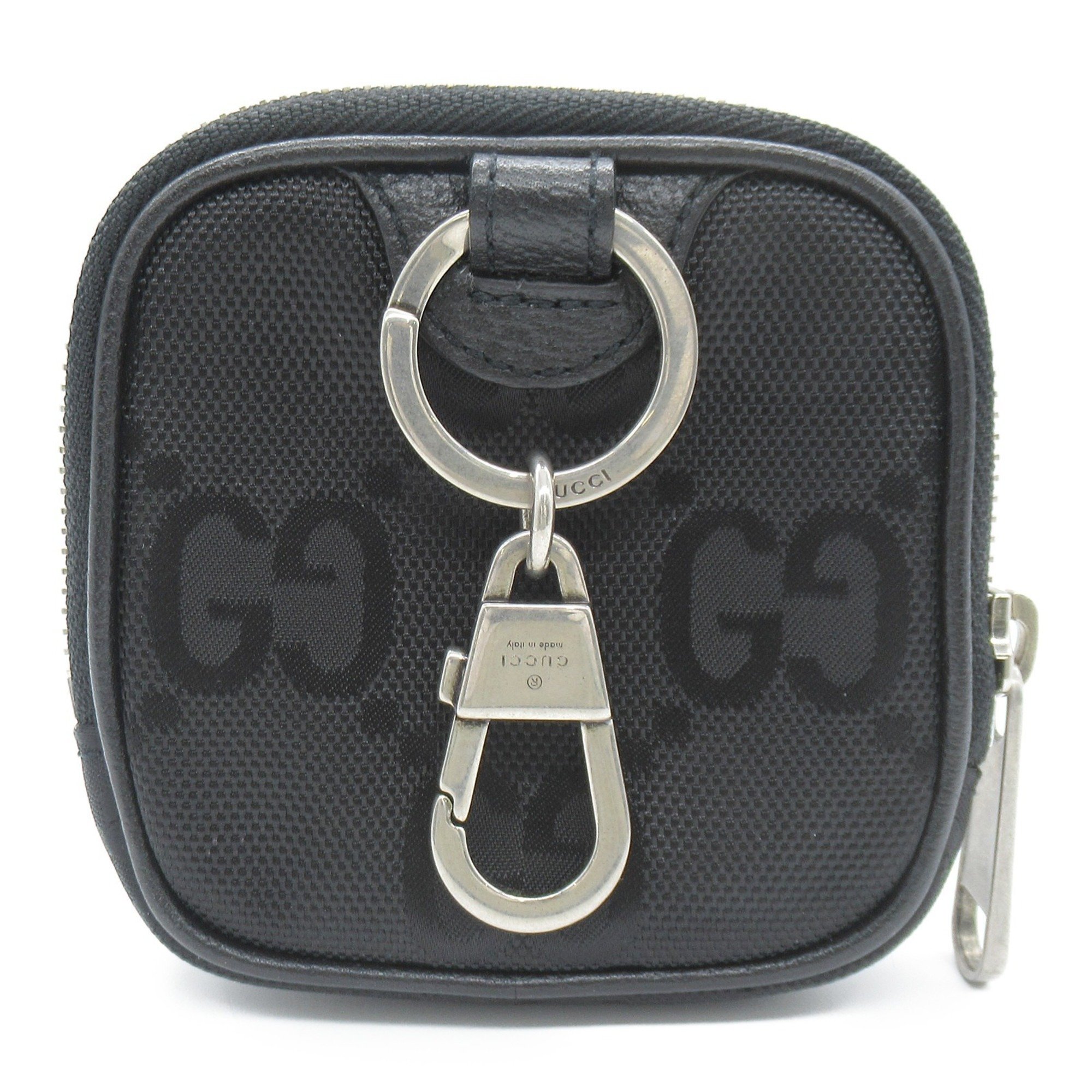 GUCCI Pouch Bag Nylon Men's Women's Black 645060