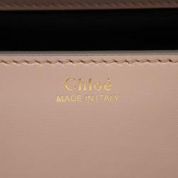 Chloé Chloe Ora Shoulder Bag Leather Women's Beige