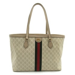 GUCCI Ophidia GG Medium Bag, Coated Canvas, Women's, Beige, 631685