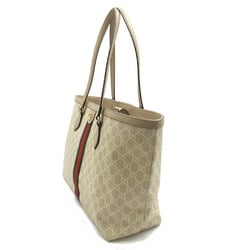 GUCCI Ophidia GG Medium Bag, Coated Canvas, Women's, Beige, 631685