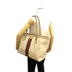 GUCCI Ophidia GG Medium Bag, Coated Canvas, Women's, Beige, 631685