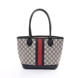 GUCCI Ophidia GG Supreme Small Tote Bag Coated Canvas Leather Women's Black Multicolor