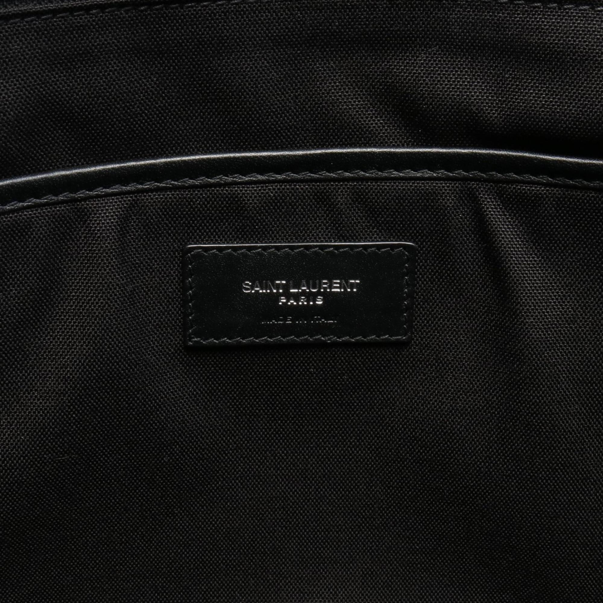 Saint Laurent SAINT LAURENT City Trekking Rucksack Backpack Bag Canvas Leather Men's Women's Black