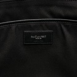 Saint Laurent SAINT LAURENT City Trekking Rucksack Backpack Bag Canvas Leather Men's Women's Black