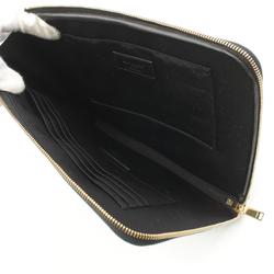 Saint Laurent SAINT LAURENT Second bag Clutch Bag Leather Men Women Black